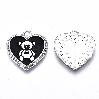 Eco-Friendly Alloy Enamel Pendants X-ENAM-Q437-042P-01-NR-1