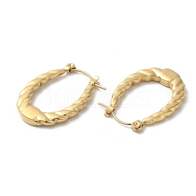 Rack Plating 304 Stainless Steel Hoop Earrings for Women EJEW-Z026-22G-1