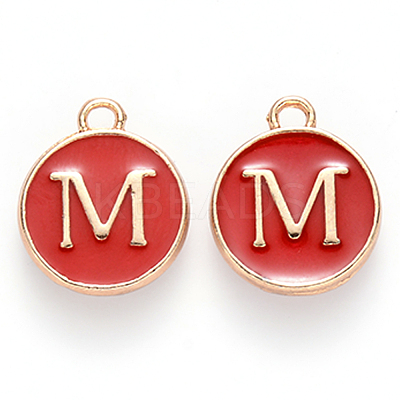 Golden Plated Enamel Alloy Charms ENAM-SZ0001-26C-M-1