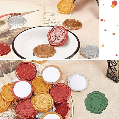 100Pcs Adhesive Wax Seal Stickers DIY-CP0010-70C-1