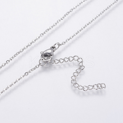 304 Stainless Steel Chain Necklaces NJEW-O108-43P-1