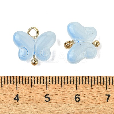 Alloy Glass Pendants GLAA-P080-01G-02-1