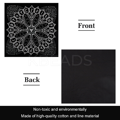 1Pc Lint Square Tarot Tablecloth AJEW-CN0002-18-1