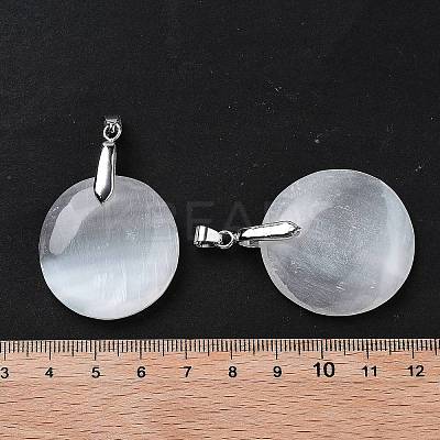 Natural Selenite Pendants G-M091-01D-1