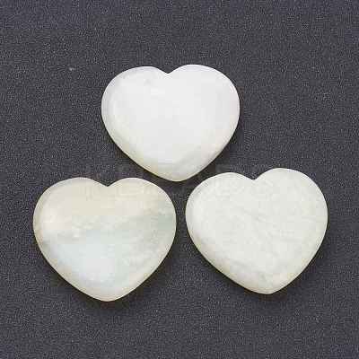 Natural Xiuyan Jade Heart Love Stone G-J391-07B-1