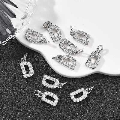 SHEGRACE Brass Micro Pave Clear Cubic Zirconia Pendants XGRQ29012-394P-D-1
