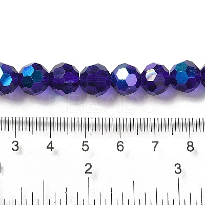 Electroplate Transparent Glass Beads Strands EGLA-A035-T10mm-L06-1