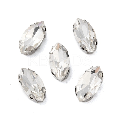 Sew on Rhinestone RGLA-T034-7x15mm-01A-1