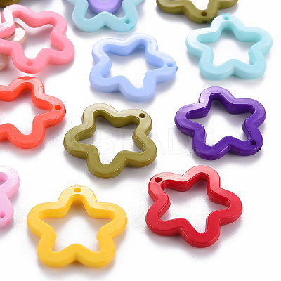 Opaque Acrylic Pendants X-MACR-S373-24H-1