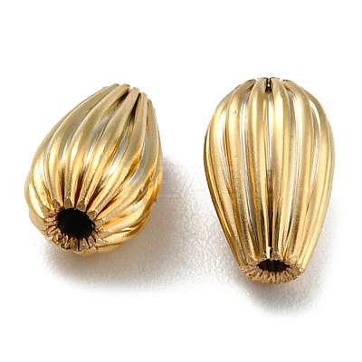 Rack Plating Eco-friendly Brass Beads KK-M257-20G-1