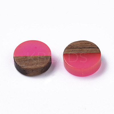 Resin & Wood Cabochons RESI-S358-70-H49-1