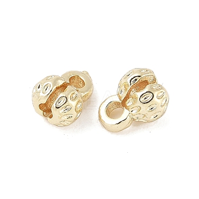 Flower Brass Bead Tips KK-M326-10G-1