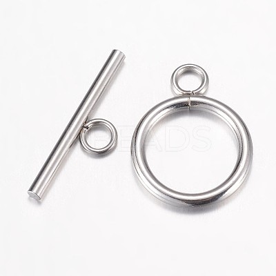 Tarnish Resistant 304 Stainless Steel Toggle Clasps LS-STAS-P100-07P-1