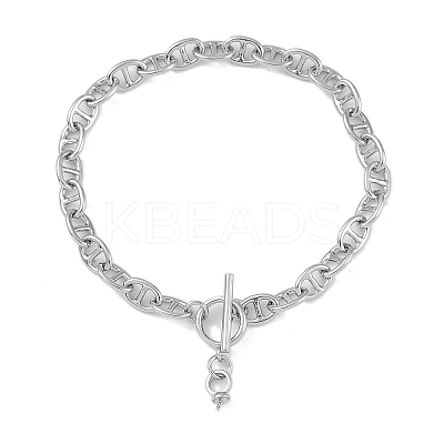 Brass Mariner Link Chain Bracelet Making KK-U020-12P-1
