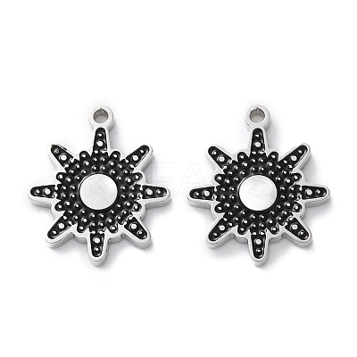 304 Stainless Steel Enamel Charms STAS-M102-18P-02-1