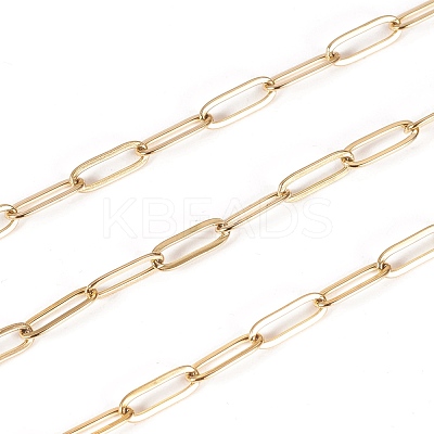 Ion Plating(IP) 304 Stainless Steel Paperclip Chains STAS-K209-07G-1