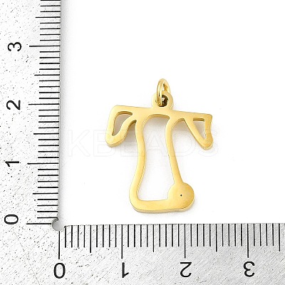 304 Stainless Steel Pendants STAS-R137-01G-T-1