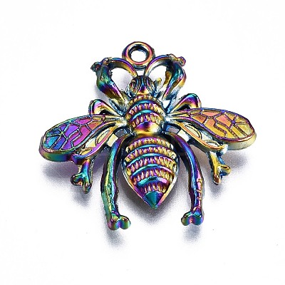 Rainbow Color Alloy Pendants PALLOY-S180-187-NR-1