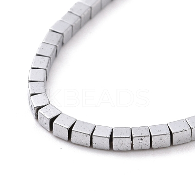 Electroplated Non-magnetic Synthetic Hematite Beads Strands G-G862-03F-1