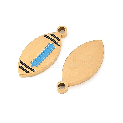 304 Stainless Steel Enamel Pendants STAS-Z190-07G-02-1
