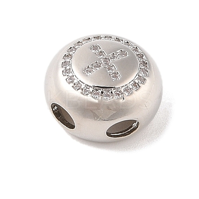 Rack Plating Brass & Cubic Zirconia Pendants KK-Z047-07P-X-RS-1