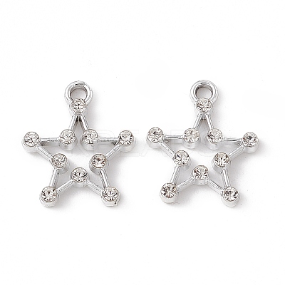 Alloy Crystal Rhinestone Pendants ALRI-K049-08P-1