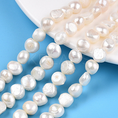 Natural Cultured Freshwater Pearl Beads Strands PEAR-N014-08E-1