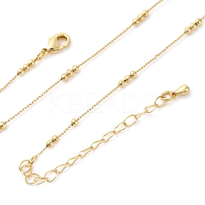 2MM Brass Round Ball Cable Chain Necklaces X-MAK-L045-01G-1