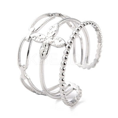 Non-Tarnish 304 Stainless Steel Finger Rings X-RJEW-L102-22P-1