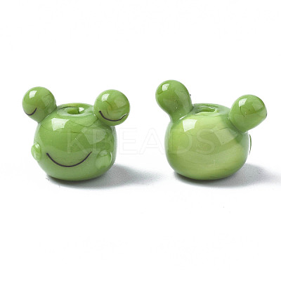 Handmade Bumpy Lampwork Beads Strands LAMP-Q031-011-1