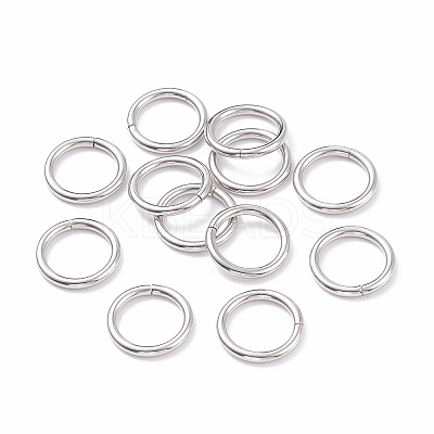 Non-Tarnish 304 Stainless Steel Closed Jump Rings X-STAS-F174-16P-1