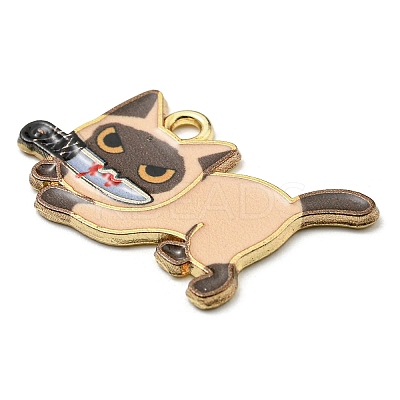 Printed Alloy Pendants ENAM-L042-02G-03-1