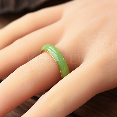 201 Stainless Steel Enamel Finger Rings FS-WGF3AA7-03-1