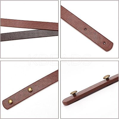 4Sets 2 Colors PU Leather Bag Handles FIND-FH0004-14A-1