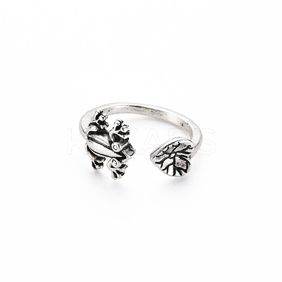 Men's Alloy Cuff Finger Rings RJEW-N029-078-1