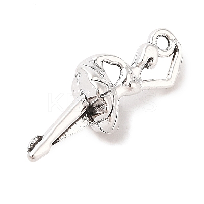 Tibetan Style Alloy Ballerina/Ballet Dancer Pendants TIBEP-Q043-162-RS-1
