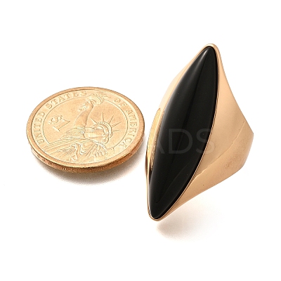 Resin Horse Eye Finger Rings LS-RJEW-R006-01G-03-1