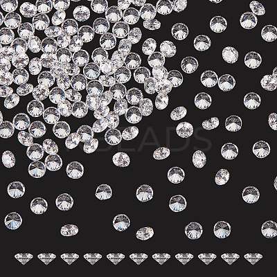 200PCS Cubic Zirconia Cabochons ZIRC-FG0001-07-1