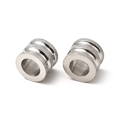 Tarnish Resistant Stainless Steel Textured Beads LS-STAS-M003-04P-1