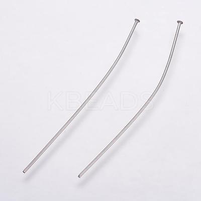 Tarnish Resistant 304 Stainless Steel Flat Head Pins STAS-K146-044-50mm-1