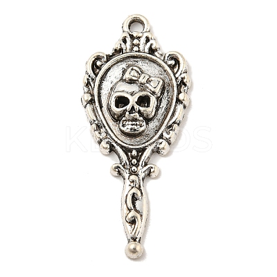 Tibetan Style Alloy Pendants TIBE-L013-09AS-01-1