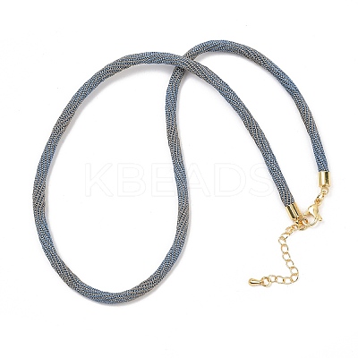 4MM Round Nylon Cotton Cord Necklaces Making NJEW-C106-02G-1