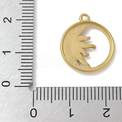 304 Stainless Steel Pendants STAS-L277-02C-G-1