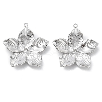 304 Stainless Steel Rhinestone Pendants STAS-Z121-53P-1