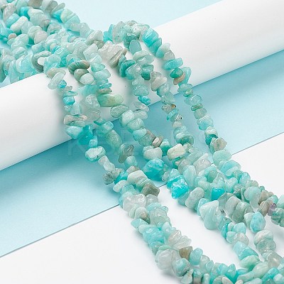 Natural Exotic Amazonite Chips Beads Strands F070-1-1