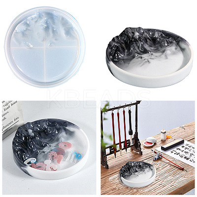 DIY Food Grade Silicone Mountain Landscape Storage Tray Molds SIMO-PW0011-33-1