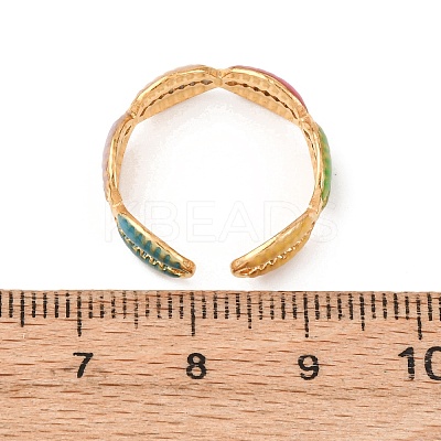 304 Stainless Steel Cuff Rings for Women LS-RJEW-D334-02B-G-1