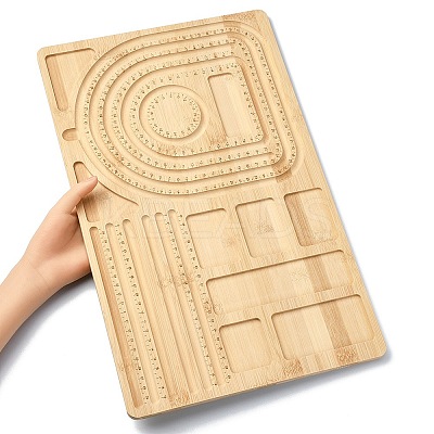 Rectangle Wood Bracelet Design Boards TOOL-YWC0003-06-1