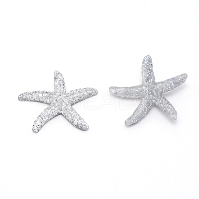Plastic with Opaque Resin Cabochons DJEW-WH0011-14B-1