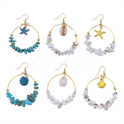 154Pieces DIY Ocean Style Earring Making Kits DIY-CJ0001-62-1
